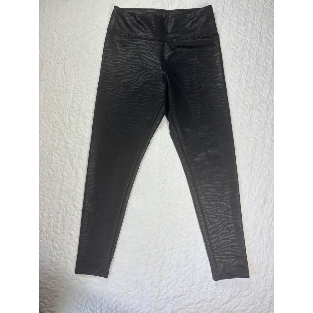 Express Black Zebra Print Athletic Leggings Women’s Size Medium
